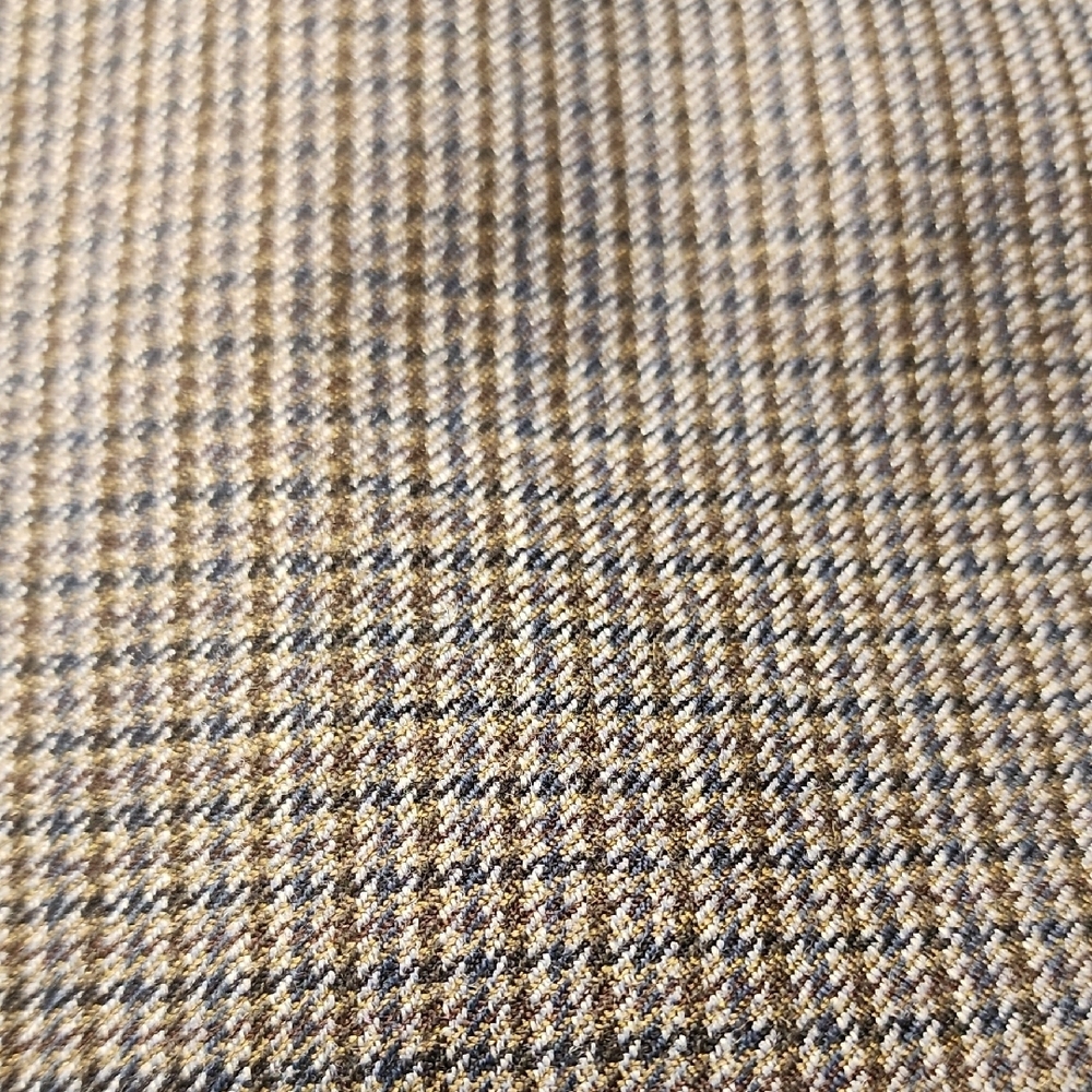RALPH LAUREN | Gray Houndstooth 100% Wool Two Button Notched Lapel Blazer | 52L - Picture 3 of 16